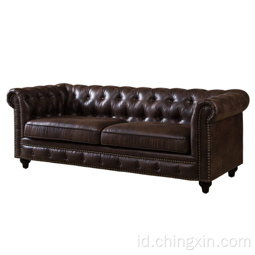 Tufted Chesterfield Sofa Sofa Furniture Ruang Tamu
